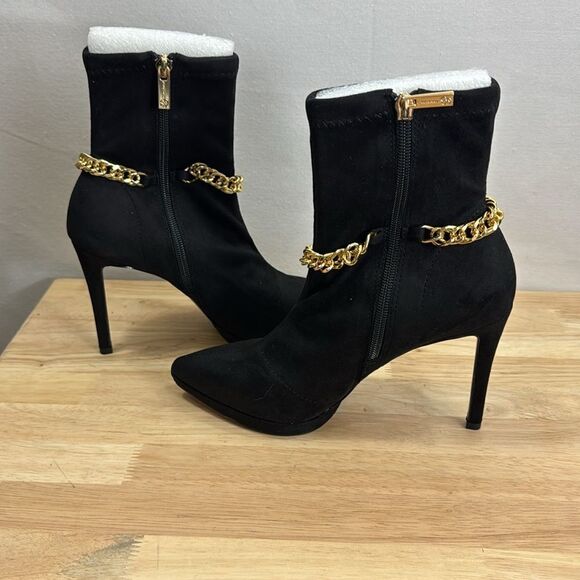 Jessica Simpson Women's Valyn Chain Stieletto Heel Dress Booties Size 7.5 NIB - Picture 4 of 9
